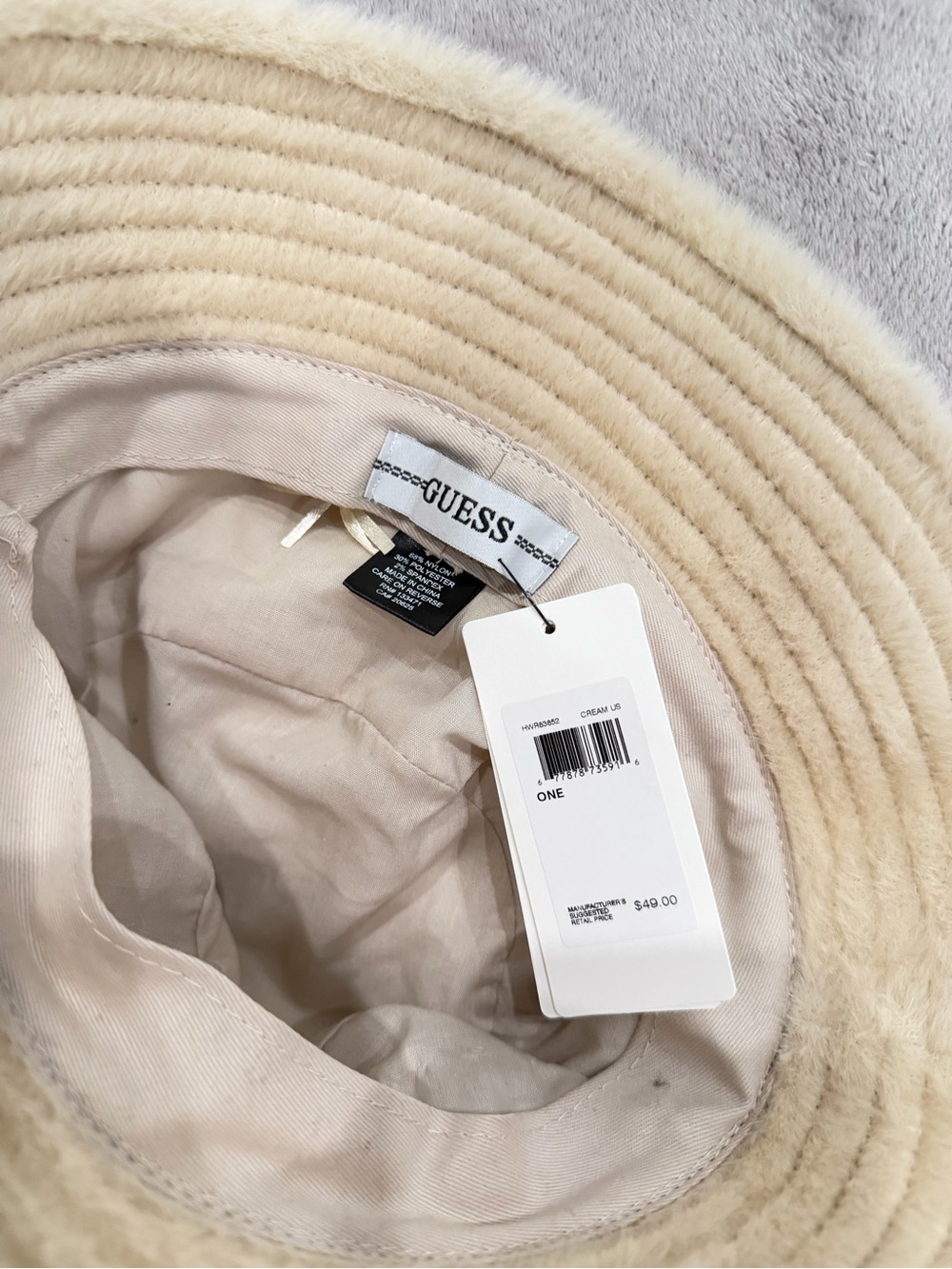 GUESS Fuzzy Bucket Hat - Picture 2 of 3